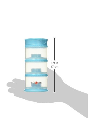 Innobaby Packin' Smart Stackable and Portable Storage System for Formula, Liquid, Baby Snacks and More. 3 Stackable Cups in Blueberry. BPA Free., 12 Ounce-BubblyBeeBaby