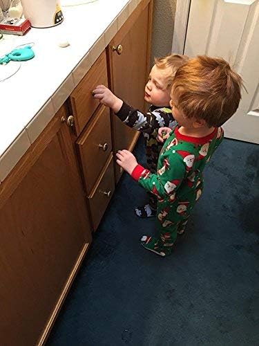 20 Pack Magnetic Cabinet Locks Baby Proofing - Vmaisi Children Proof Cupboard Drawers Latches - Adhesive Easy Installation-BubblyBeeBaby