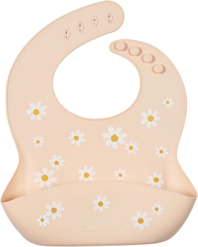 Loulou Lollipop Soft, Waterproof Silicone Feeding Bib for Babies and Toddlers-BubblyBeeBaby