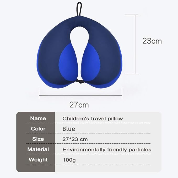 MOOB Car Seat Pillow for Toddlers,Helps Support Head and Neck,Helps Support Head and Neck Comfortably Designed for Head, Neck, and Chin Support - Gifts for Toddler/Child/Kids,Yellow +Blue-BubblyBeeBaby