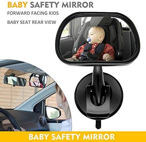 Baby Car Mirror Forward View Safety Mirror Rear Facing Kids, Baby Seat & Child-BubblyBeeBaby