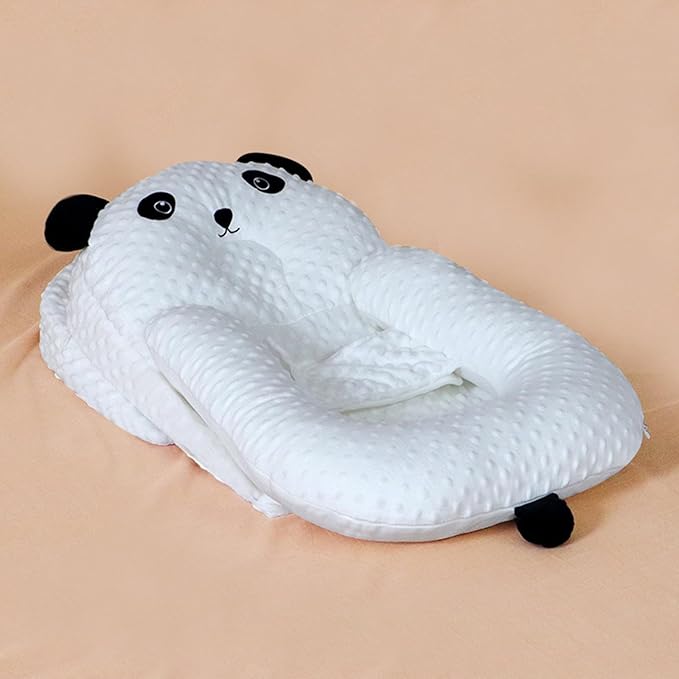 Infants Feeding Pillow, Infants Multifunctional Feeding Support Pillow 3 Piece Set, Infants Anti Breastfeeding Anti Choking Bed Medium Feeding Pillow, Travel Portable Removable Support Pillow, Cream-BubblyBeeBaby