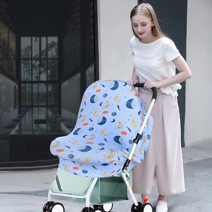 Yoofoss Nursing Cover Breastfeeding Scarf - Baby Car Seat Covers, Infant Stroller Cover, Carseat Canopy for Girls and Boys-BubblyBeeBaby