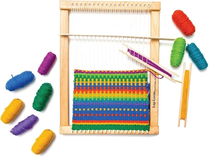 Harrisville Designs Lap Loom Kit, Hand Weaving for Kids and Adults (Style A)-BubblyBeeBaby