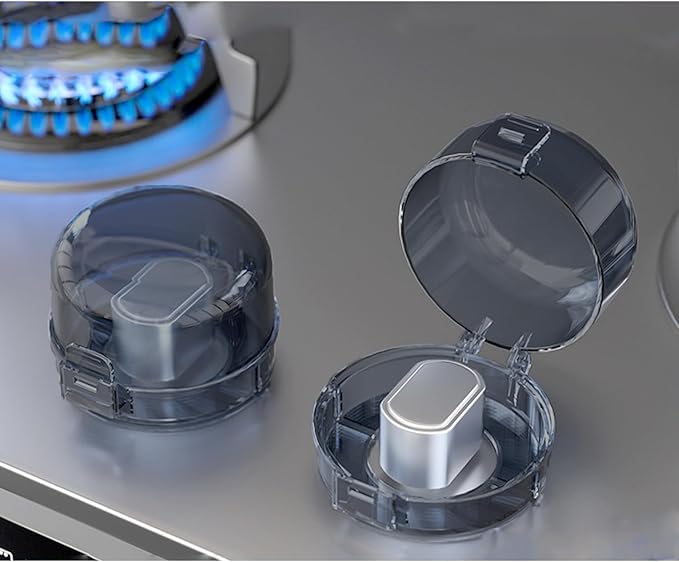 2 Pack Deadbolt Child Safety Lock Cover, Child Proof Door Knob Cover, Large Size Door Safety Deadbolt Lock for Kids, 2.76 * 2.14"-BubblyBeeBaby