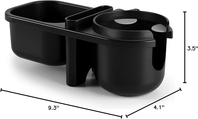 Accmor Stroller Cup Holder with Tray, Universal Cup Holder, Bike Bottle Holder, 360° Rotatable Large Caliber Drinks Holder for Stroller, Bike, Wheelchair, Walker-BubblyBeeBaby