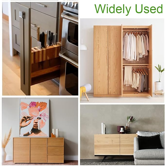 12Pack Magnetic Touch Push to Open Door Latch for Heavy Duty Door Push Release Latch Kitchen Drawer Push Catch Pop Out Latch Kitchen Closet Door Closing (Brown)-BubblyBeeBaby