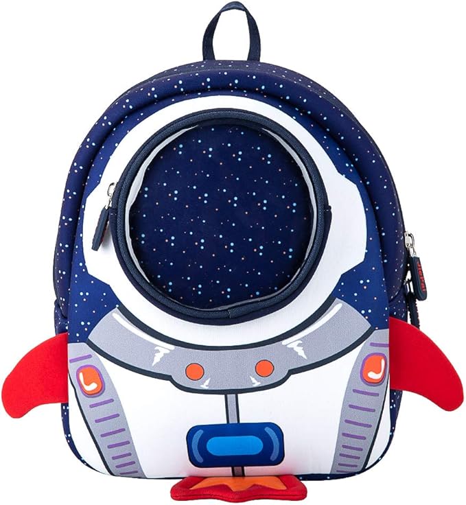 JiePai Toddler Rocket Backpack Leash Anti-lost Waterproof 3D Cartoon Kids Backpack-BubblyBeeBaby
