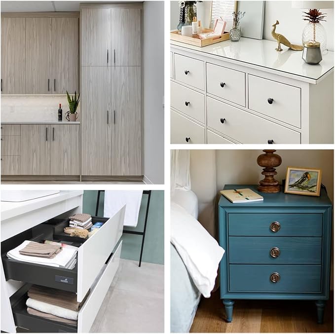 10 Pack Magnetic Push Latch Catch Push to Open Latch Pressure Touch Release Cabinet Catch for Doors Drawers Release Latch Kitchen Drawer Push Catch Pop Out Latch (Black)-BubblyBeeBaby