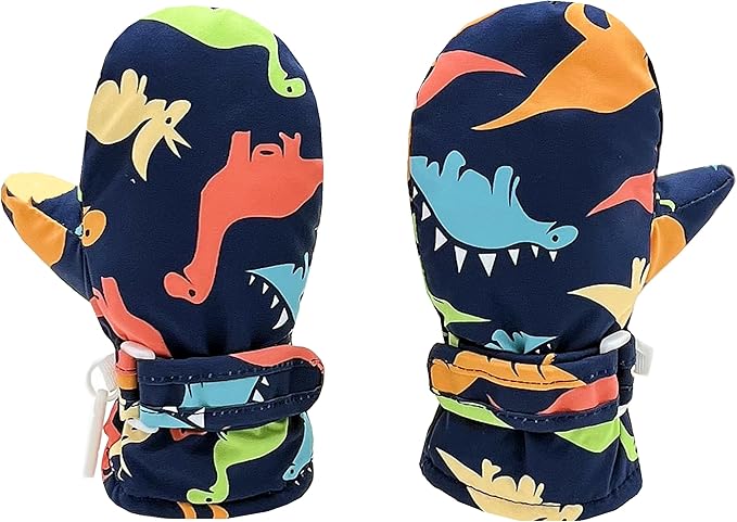 Toddler Gloves Kids Mittens Winter Warm Lined Fleece Gloves Waterproof Snow Baby Mitten for Boys Girls-BubblyBeeBaby
