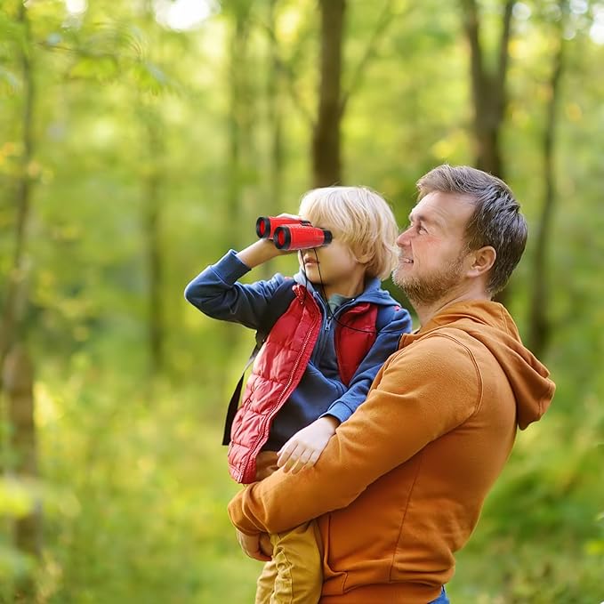 20 Pack Binoculars Toy for Kids, Kids Binoculars with Compass and Neck String, Nature Exploration Toys, Party Favors Learning Gifts for Sightseeing, Camping Adventure, Birdwatching-BubblyBeeBaby