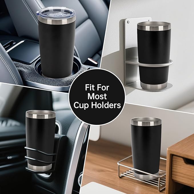 IEOVIEE 32 Pack 20oz Stainless Steel Bulk Tumblers with Lids and Straws Double Wall Insulated Travel Mug Durable Powder Coated Tumbler Bulk Cup for Cold and Hot Drinks(Black)-BubblyBeeBaby