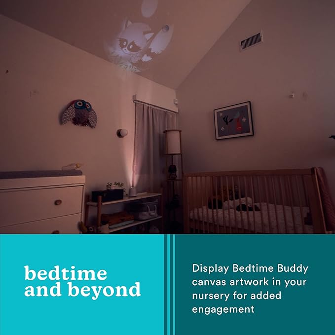 Homedics Sound Machine and Projector with 6 Soothing Sleep Sounds for Your Baby and Kids and Tilt Projector with 9 Images to Help Your Kids Fall Asleep-BubblyBeeBaby