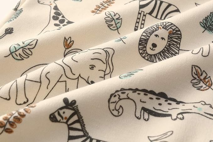 Kiddiezoom Baby and Toddler Boys'Snug Fit Footed One-Piece Romper Jumpsuit Cotton Cotton Footed Outfit-BubblyBeeBaby