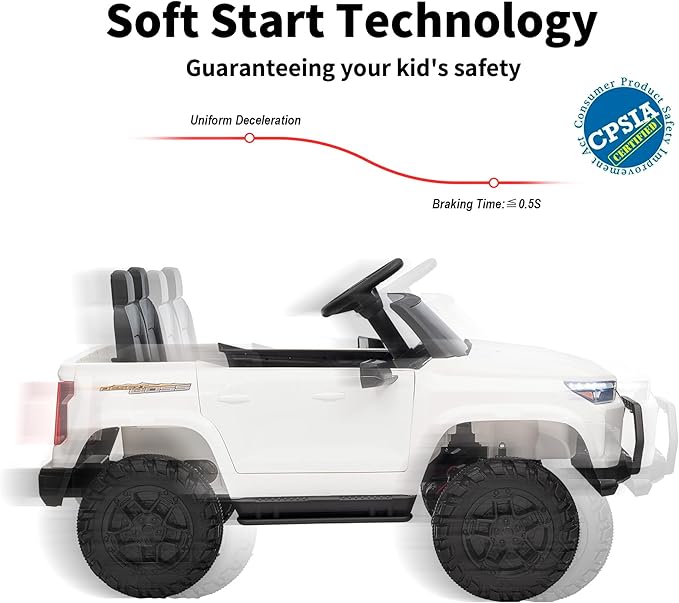 24V 10Ah Ride on Toy for Big Kids, 4WD 2 Seater Electric SUV Kids Car to Drive w/Remote Control, 4x200W Motors - White-BubblyBeeBaby