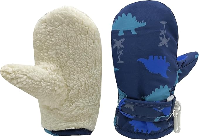 Toddler Gloves Kids Mittens Winter Warm Lined Fleece Gloves Waterproof Snow Baby Mitten for Boys Girls-BubblyBeeBaby