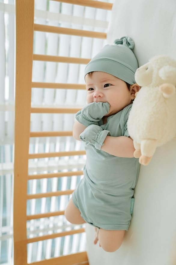 SuperSoft Baby Mittens, Bamboo Viscose Infant Newborn Mittens for Girls Boys No Scratch Gloves 6 Pack-BubblyBeeBaby