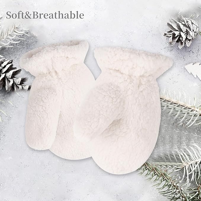 Zsedrut Baby Boys Winter Glove Warm Toddler Infant Girls Mittens Fleece Lined Gloves 1-7 Years-BubblyBeeBaby