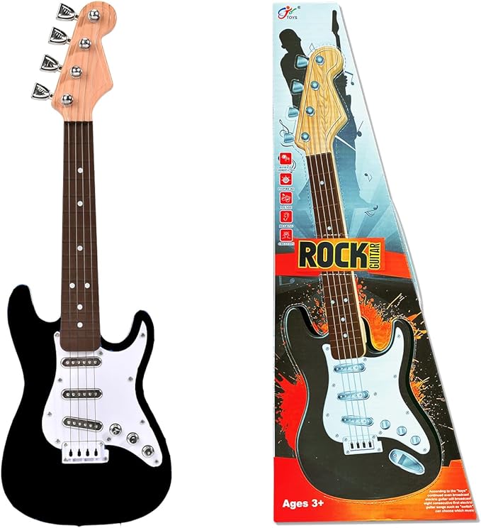 16inch Mini Guitar Toy for Kids and Beginners, Electric Guitar with Strap for Toddlers and Boys and Girls Instrument Toys-BubblyBeeBaby