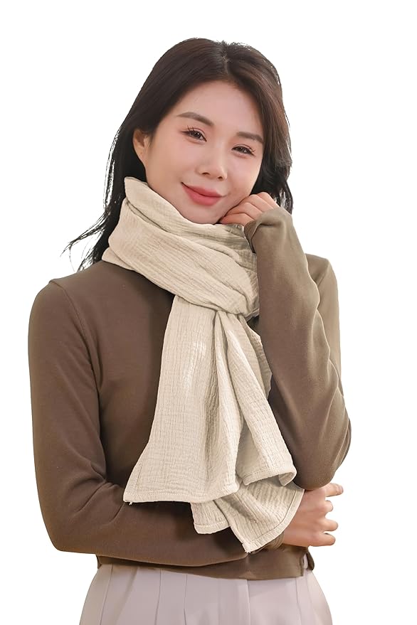 2-Pack Nursing Covers for Breastfeeding, 100% Organic Cotton Muslin Breastfeeding Cover, Multi-Use Nursing Scarf, Car Seat Canopy, Stroller Cover, Soft Breathable Baby Blanket Khaki Brown-BubblyBeeBaby