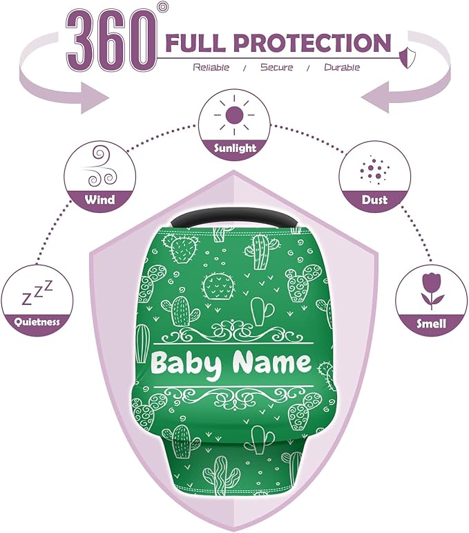 Baby Car Seat Stroller Cover Nursing Cover New Mom Breastfeeding Scarf Soft Stretchy Infant Carrier Cover Car Canopy Coverage-BubblyBeeBaby