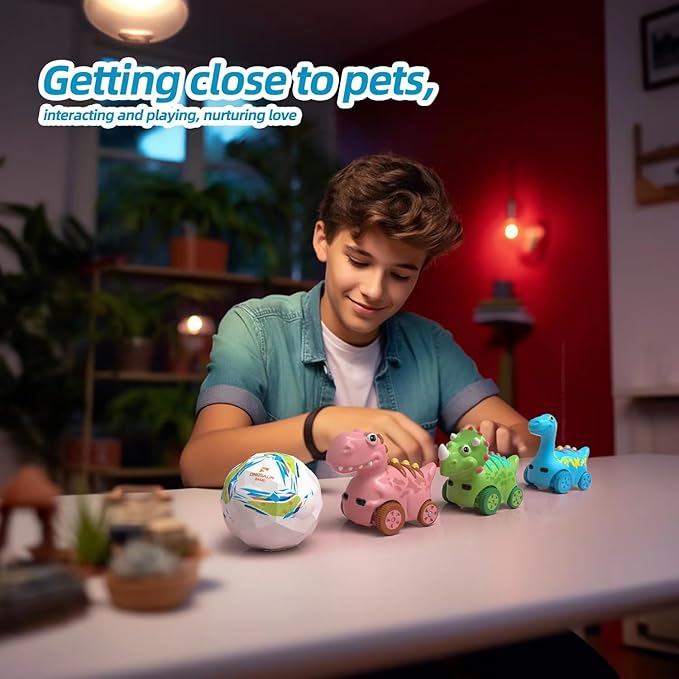 Interactive Musical Walking Following Dinosaur Toy, Rechargeable Sensory Music Development Toy, Fun Moving Toy for Kids Age 3,4,5 and Up-BubblyBeeBaby