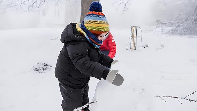 Toddler Gloves Kids Mittens Winter Warm Lined Fleece Gloves Waterproof Snow Baby Mitten for Boys Girls-BubblyBeeBaby