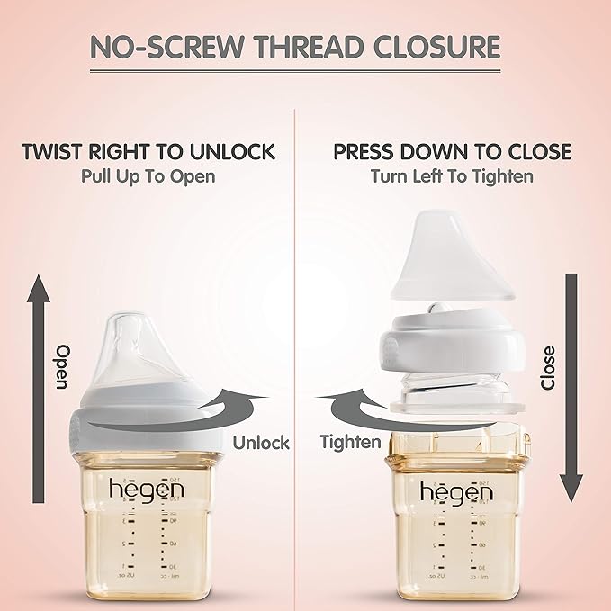 hegen Baby Bottles - Breastfeeding System with Basic Starter Kit and 11oz 2 Pack-BubblyBeeBaby