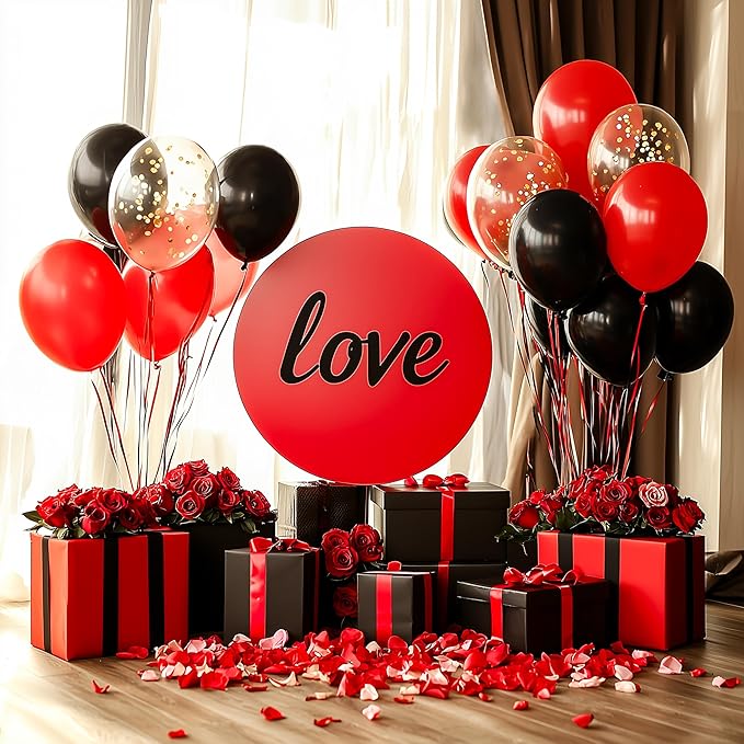 JOYIN 150 Pcs Black Balloons, Different Sizes 18 12 10 5 Inch Black Latex Balloon Arch Kit with Instruction for Birthday Party Graduation Wedding Holiday Decoration-BubblyBeeBaby