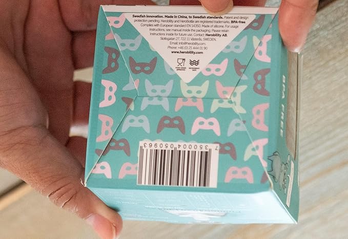 Herobility Double Anti-Colic Silicone Nipples, Baby Bottle Teats, Breast Like Shaped Nipples - Fits Herobility's & Eco Baby Bottles | Pack of 2 (Small Size)-BubblyBeeBaby