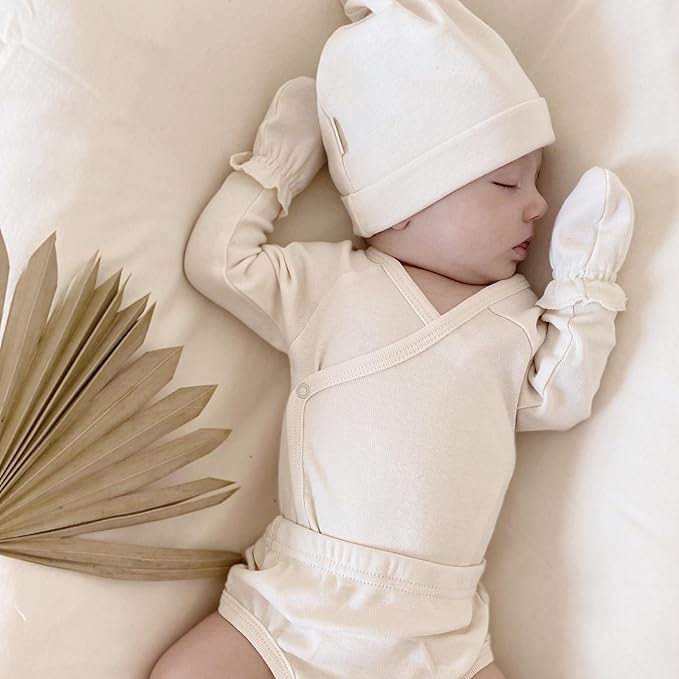 SuperSoft Baby Mittens, Bamboo Viscose Infant Newborn Mittens for Girls Boys No Scratch Gloves 6 Pack-BubblyBeeBaby