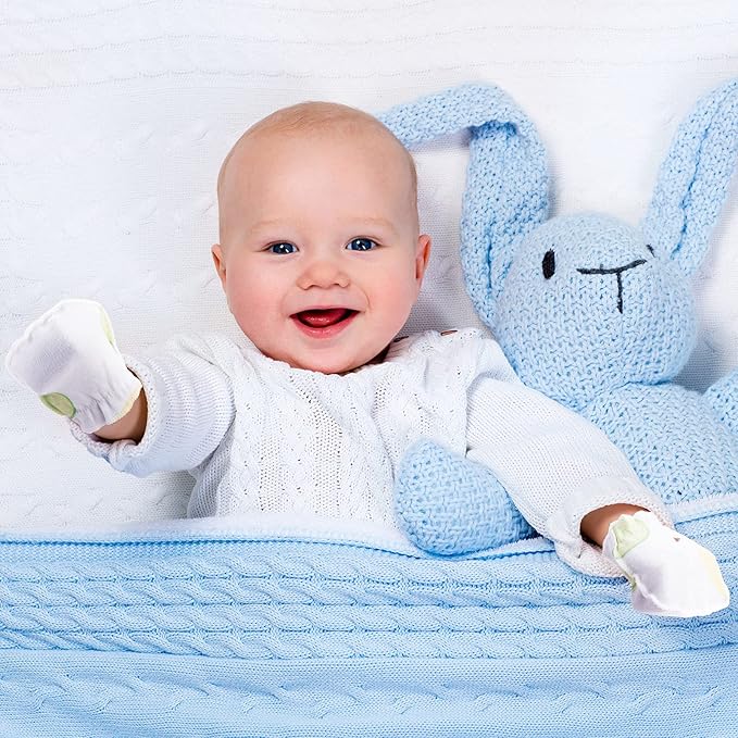 Geyoga 24 Pairs Newborn Baby Mittens Cute No Scratch Mittens Soft Elastic Infant Girl Gloves for 0-6 Months-BubblyBeeBaby