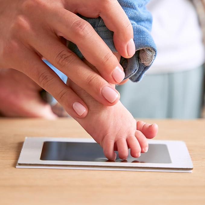 Keepsake Baby Memory Book Girl Boy – Timeless Leather-Bound Baby Milestone Book – Baby Book Keepsake Record First 5 Years – Gender Neutral Baby Scrapbook Album Baby Album Journal Registry Search Gift-BubblyBeeBaby