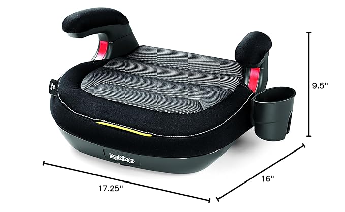 Peg Perego Viaggio Shuttle - Booster Car Seat - for Children from 40 to 120 lbs - Made in Italy - Licorice (Black)-BubblyBeeBaby