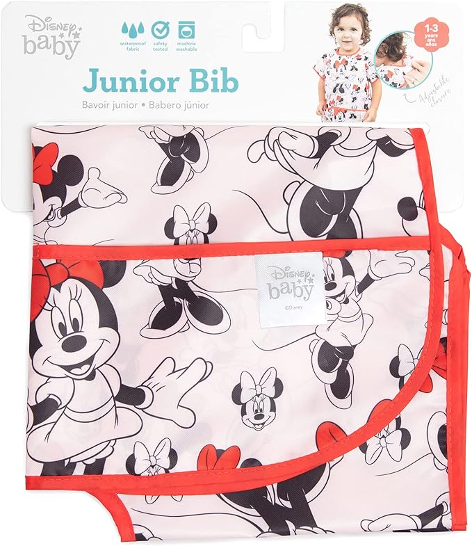 Bumkins Bibs - Toddler Bibs, Waterproof, Large for 1-3 Years, Short Sleeve-BubblyBeeBaby