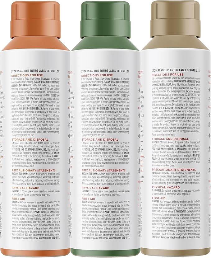 Insect Repellent Variety Pack, 12-Hour Mosquito & Tick Protection, Picaridin-Based, Water-Based, Lightweight, Quick-Drying, DEET Alternative, Face & Body Use, 3 Pack-BubblyBeeBaby