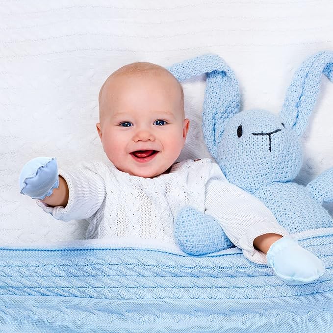 Geyoga 24 Pairs Newborn Baby Boy Girl Mittens 0-6 Months Newborn No Scratch Mittens Soft Elastic Infant Baby Gloves-BubblyBeeBaby