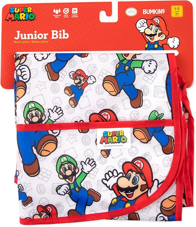 Bumkins Bibs - Toddler Bibs, Waterproof, Large for 1-3 Years, Short Sleeve-BubblyBeeBaby