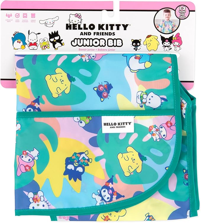 Bumkins Bibs - Toddler Bibs, Waterproof, Large for 1-3 Years, Short Sleeve-BubblyBeeBaby