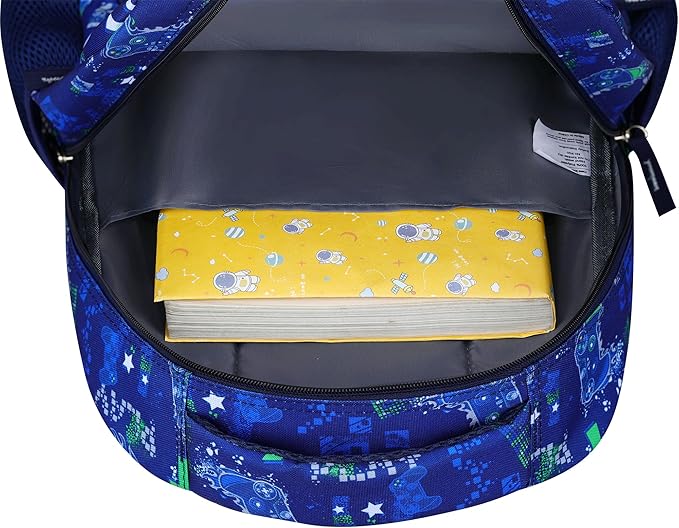 Kids Backpack - Astro Black | Durable Elementary School Bag for Boys | 17" Tall | 24L Capacity-BubblyBeeBaby