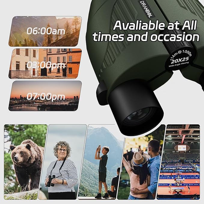 20X25 Small Binoculars for Adults and Kids, Large Eyepiece Binoculars for Bird Watching Easy Focus, Pocket High Powered Opera Glasses for Concert, Cruise Ship, Travel Must Have-BubblyBeeBaby