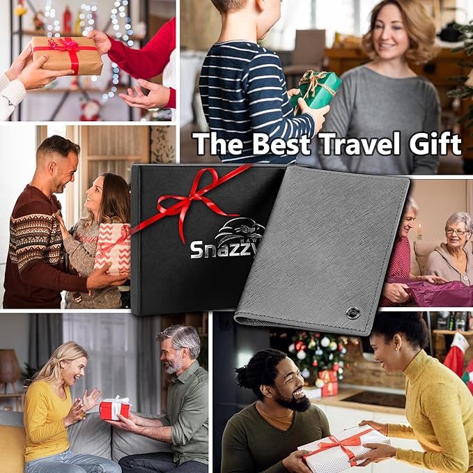 2 Passport Holder - Travel Essentials, RFID Blocking Wallet Credit Card Organiser, Plain Accessories Slim Cover For Men & Women-BubblyBeeBaby