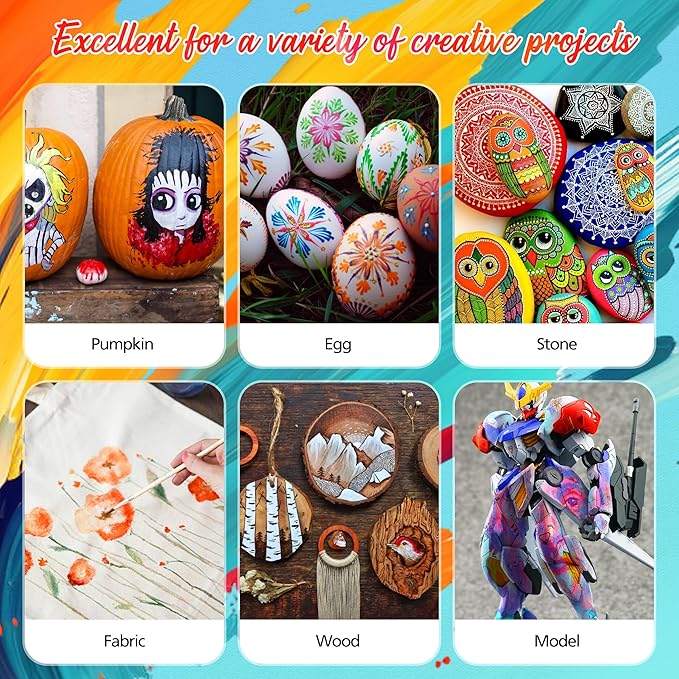 100 Colors Watercolor Paint Set with 4 Brushes, Portable Travel Water Color Kit with Carrying Case, Palette and Accessories, Non-Toxic Art Supplies Gift for Artists Adult Teen Kids Girls-BubblyBeeBaby