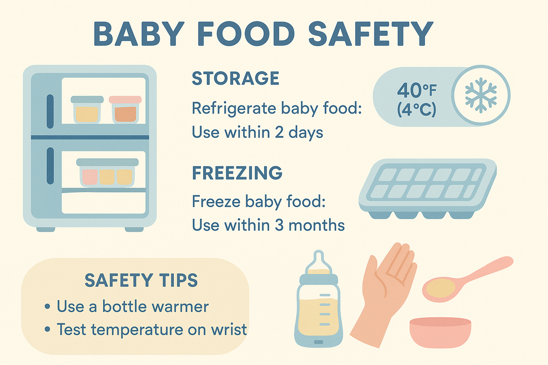 How to Store and Warm Baby Food Safely