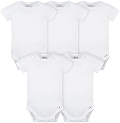 Gerber baby-boys 5 Pack Onesies Multi-packs Bundle Interlock 180 Gsm-BubblyBeeBaby