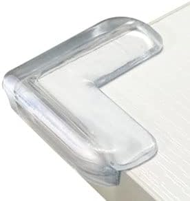 HOMREALM Baby Proofing 20 Pack Corner Guards Furniture Corner & Edge Safety Bumpers Corner Covers Protectors Baby Proof Bumper & Cushion to Cover Sharp Furniture & Table Edges (L Shape)-BubblyBeeBaby