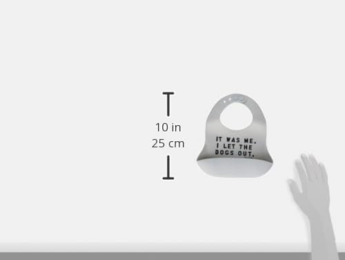 Baby Bib for Eating by Bella Tunno, Waterproof Silicone Bib with Large Food Catcher, Adjustable Fit for Babies 4-12 months & Toddlers 1-3 Years, Boys & Girls, Let The Dogs Out-BubblyBeeBaby
