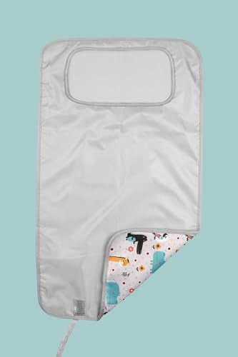 HAMUR HOME Portable Baby Changing Pad – Waterproof, Foldable & Lightweight Travel Mat – Soft & Machine Washable Diaper Changer – Compact & Durable (Animal)