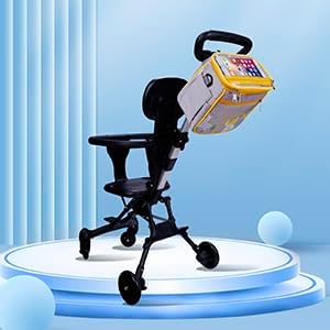 Baby Stroller Organizer Bag，Small Diaper Bag - Universal Stroller Organizer With Insulated Cup Holder,Pocket With Baby Wipes Dispenser，Adjustable Shoulder Strap(Grey)-BubblyBeeBaby