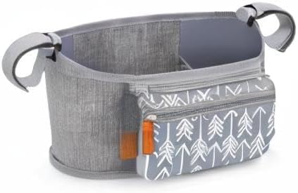 Accmor Universal Stroller Organizer with Detachable Phone Bag, Stroller Bag Caddy Organizer Stroller Accessories for Uppababy, Baby Jogger, Nuna, Doona, Britax Strollers-BubblyBeeBaby